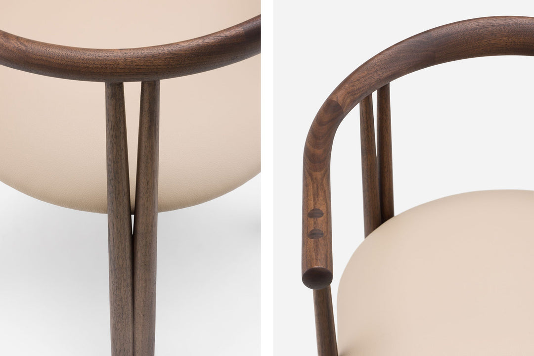 BLACK OILED WALNUT & DUNE LEATHER