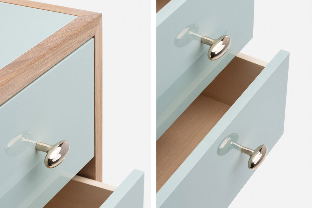 WHITE OILED OAK & LAGOON GLOSS HDF