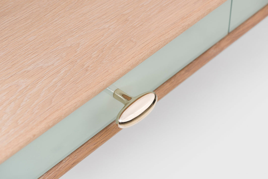 WHITE OILED OAK & LAGOON GLOSS HDF