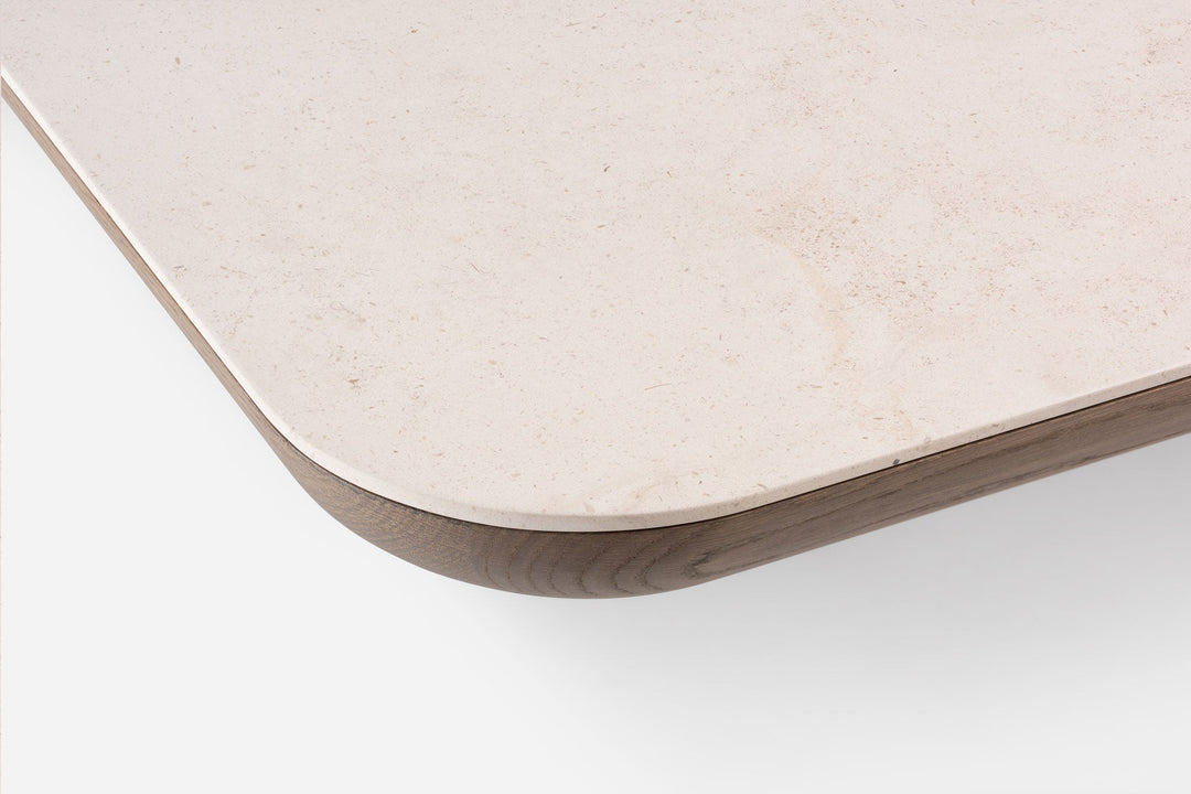 OXIDISED OAK & ATAIJA CREME LIMESTONE