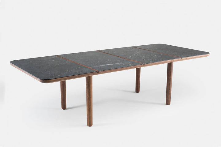 DANISH OILED WALNUT & BLACK MARQUINA MARBLE