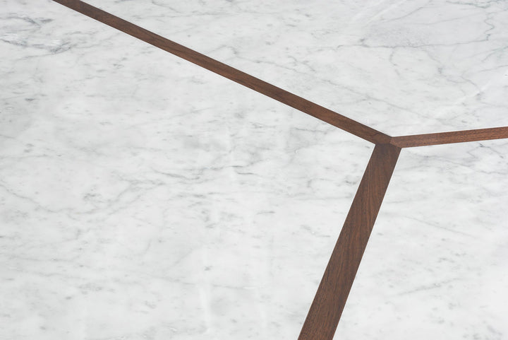 BLACK OILED WALNUT & CARRARA MARBLE