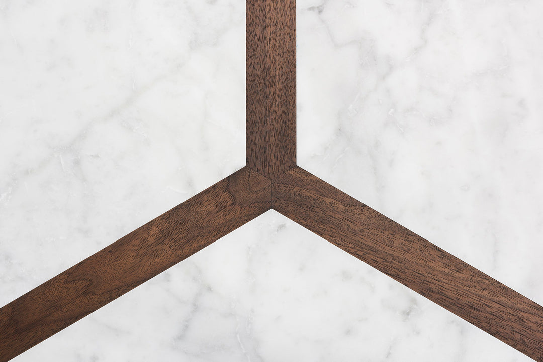 BLACK OILED WALNUT & CARRARA MARBLE