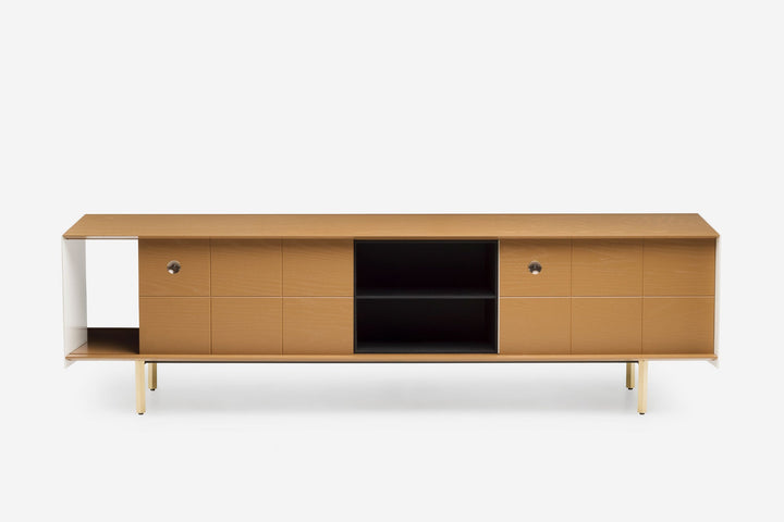 OCHRE PAINTED ASH & BONE GLOSS HDF