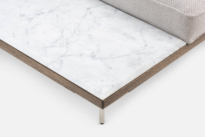 BLACK OILED OAK & CODA 2 232 & CARRARA MARBLE (MODEL: 08R)