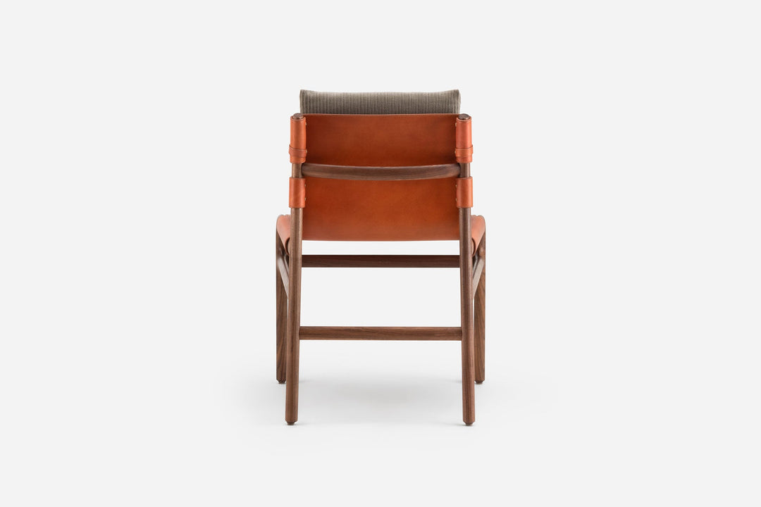 DANISH OILED WALNUT & DARK TAN LEATHER & PHLOX 243