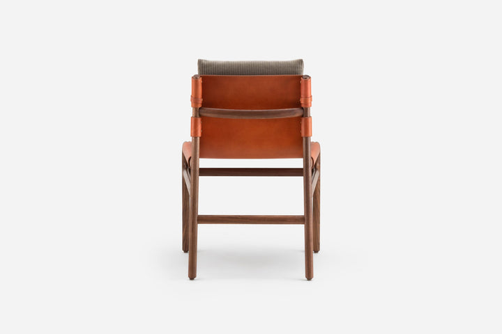 DANISH OILED WALNUT & DARK TAN LEATHER & PHLOX 243