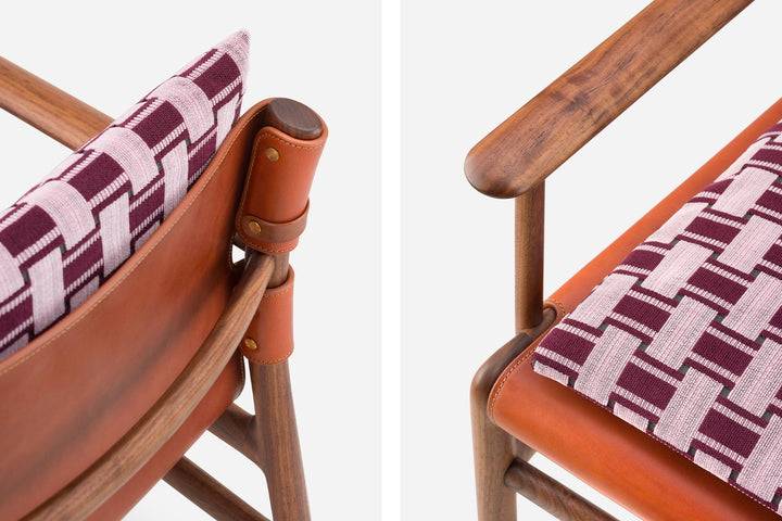 DANISH OILED WALNUT & DARK TAN LEATHER & ZADE 660