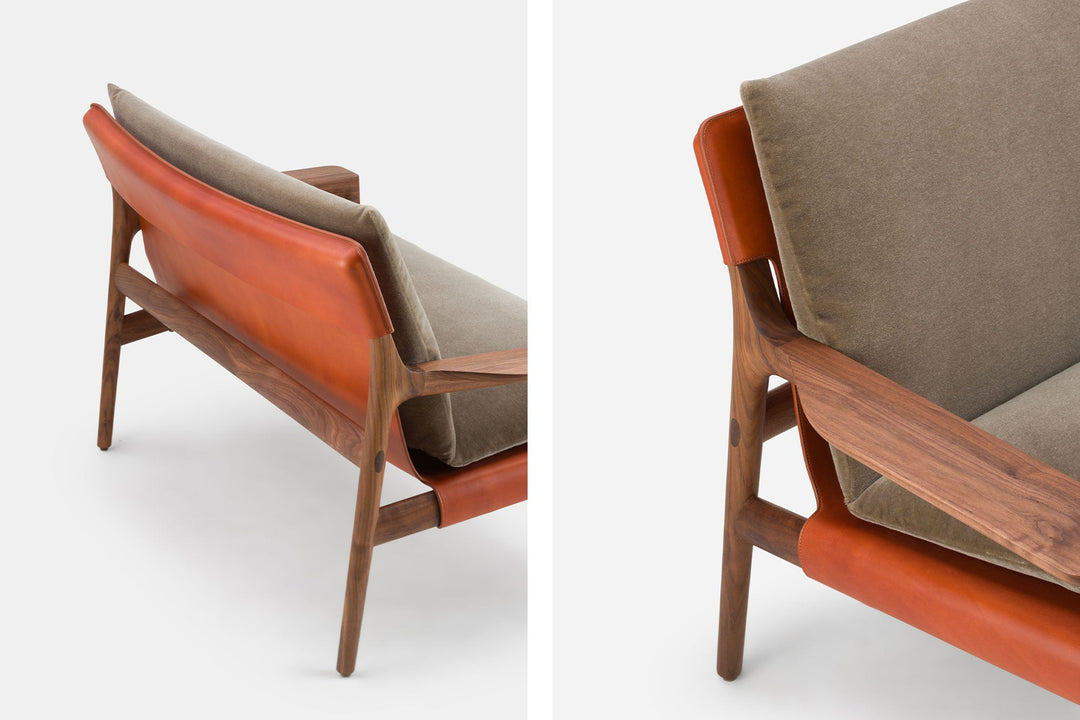 DANISH OILED WALNUT & DARK TAN LEATHER & BYRAM 361 (MODEL: MZ)