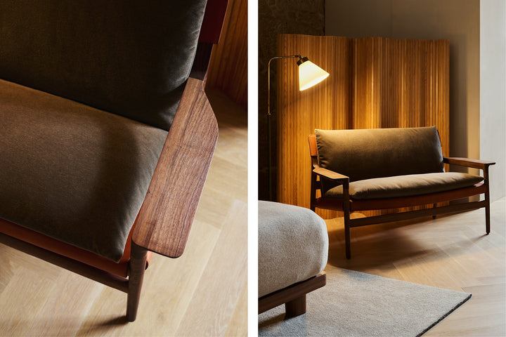 DANISH OILED WALNUT & DARK TAN LEATHER & BYRAM 361 (MODEL: MZ)