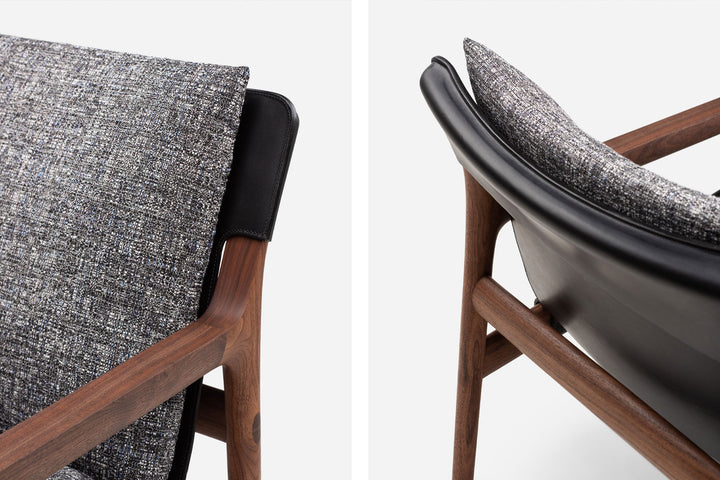 DANISH OILED WALNUT & BLACK LEATHER & SONAR 173