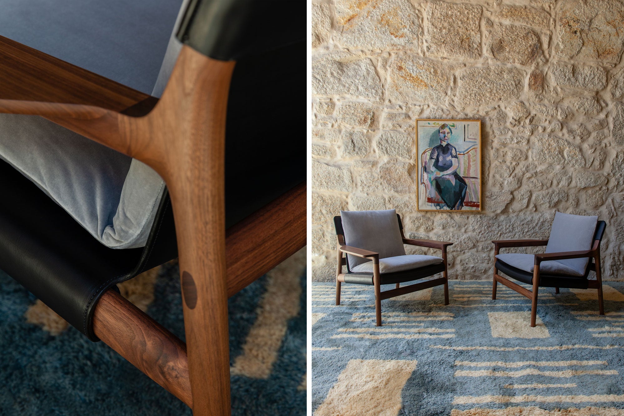 SELA LOUNGE CHAIR - WIDE ARMS – De La Espada USA