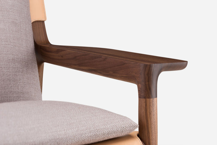 DANISH OILED WALNUT & NATURAL LEATHER & BASE 004