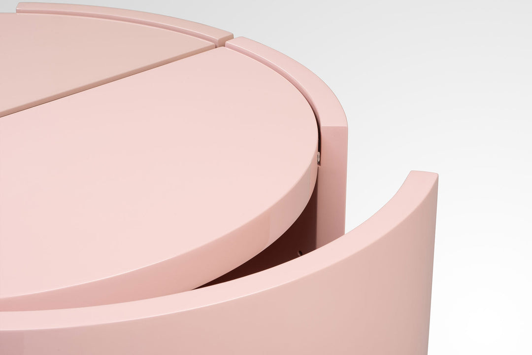 DANISH OILED WALNUT & DUSTY ROSE GLOSS LACQUER 