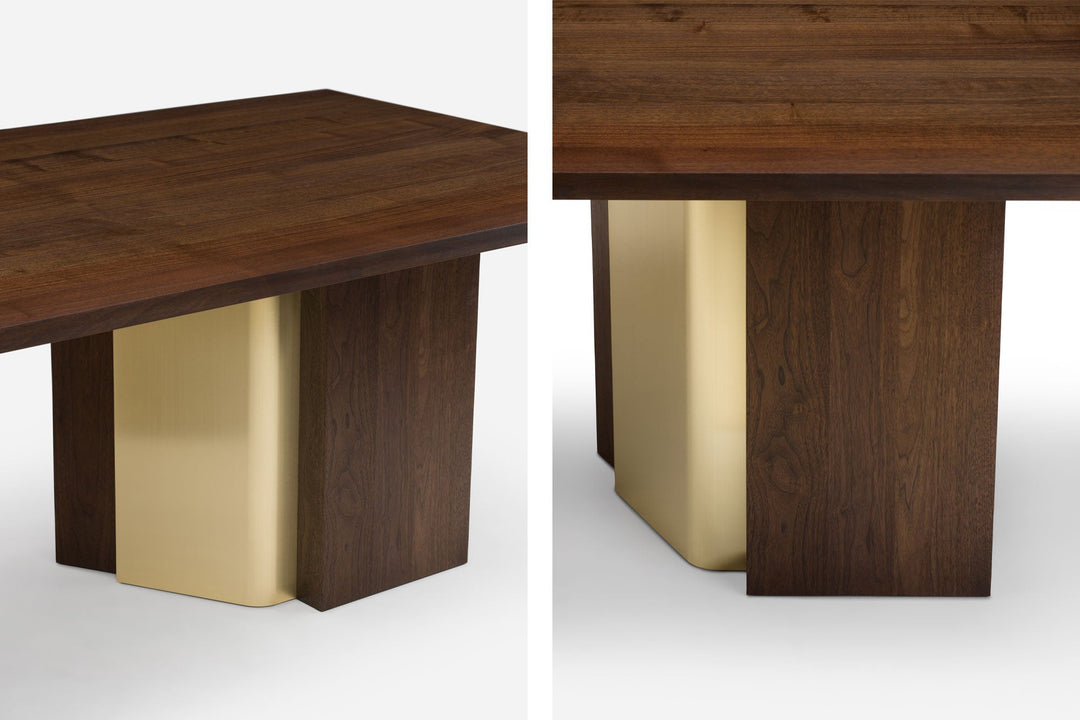 BLACK OILED WALNUT & BRUSHED BRASS
