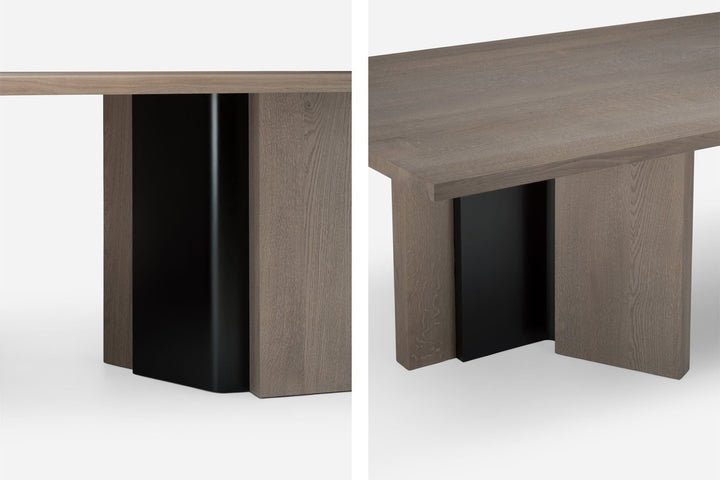 OXIDISED OAK & BLACK SATIN MATTE HDF (MODEL: M)