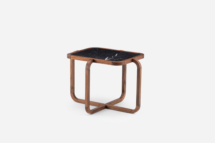 DANISH OILED WALNUT & BLACK MARQUINA MARBLE (MODEL: MM)