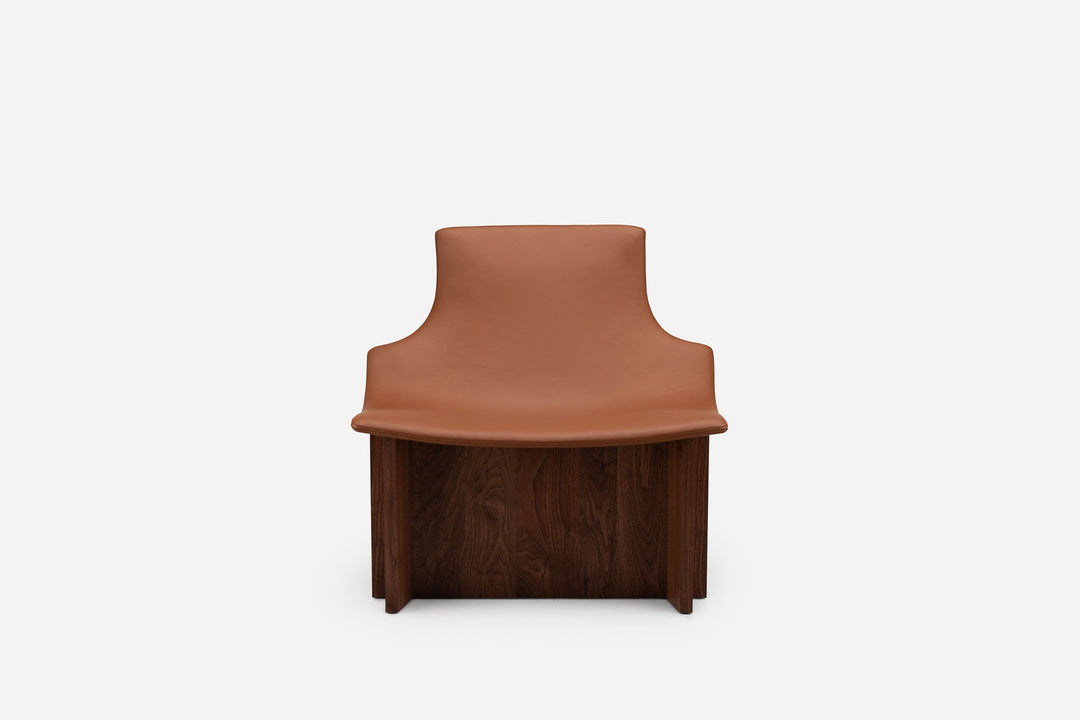 DANISH OILED WALNUT & BROWN NATURAL GRAIN LEATHER