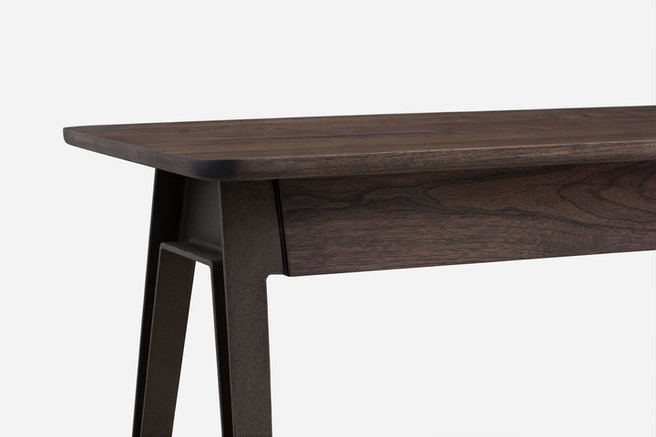 BLACK OILED WALNUT & CAST IRON