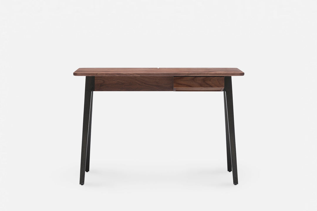 DANISH OILED WALNUT & CAST IRON