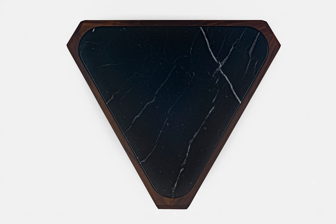 DANISH OILED WALNUT & BLACK MARQUINA MARBLE