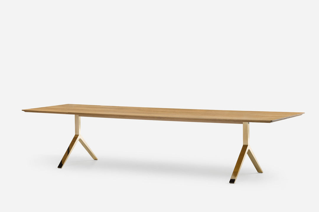 WHITE OILED OAK & BRASS (MODEL: J)