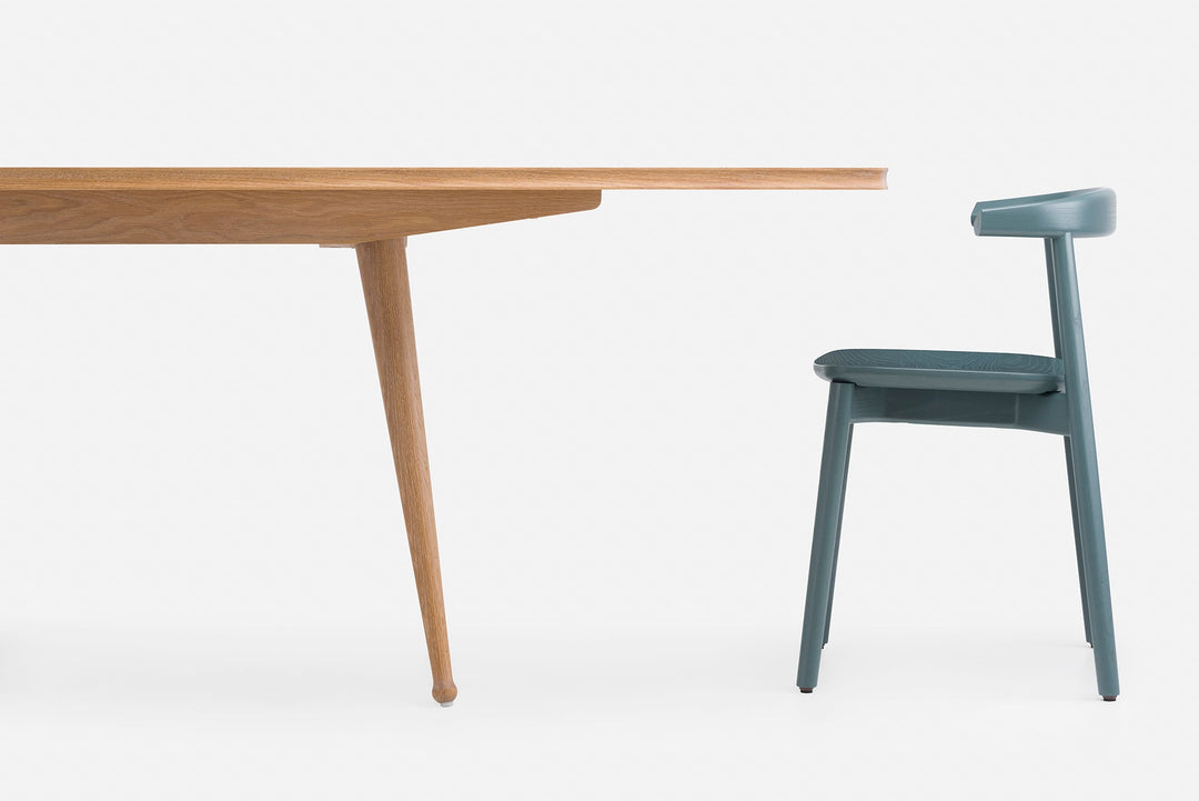 WHITE OILED OAK & ASH (MODEL: L + ANDO CHAIR IN BAY PAINTED ASH)