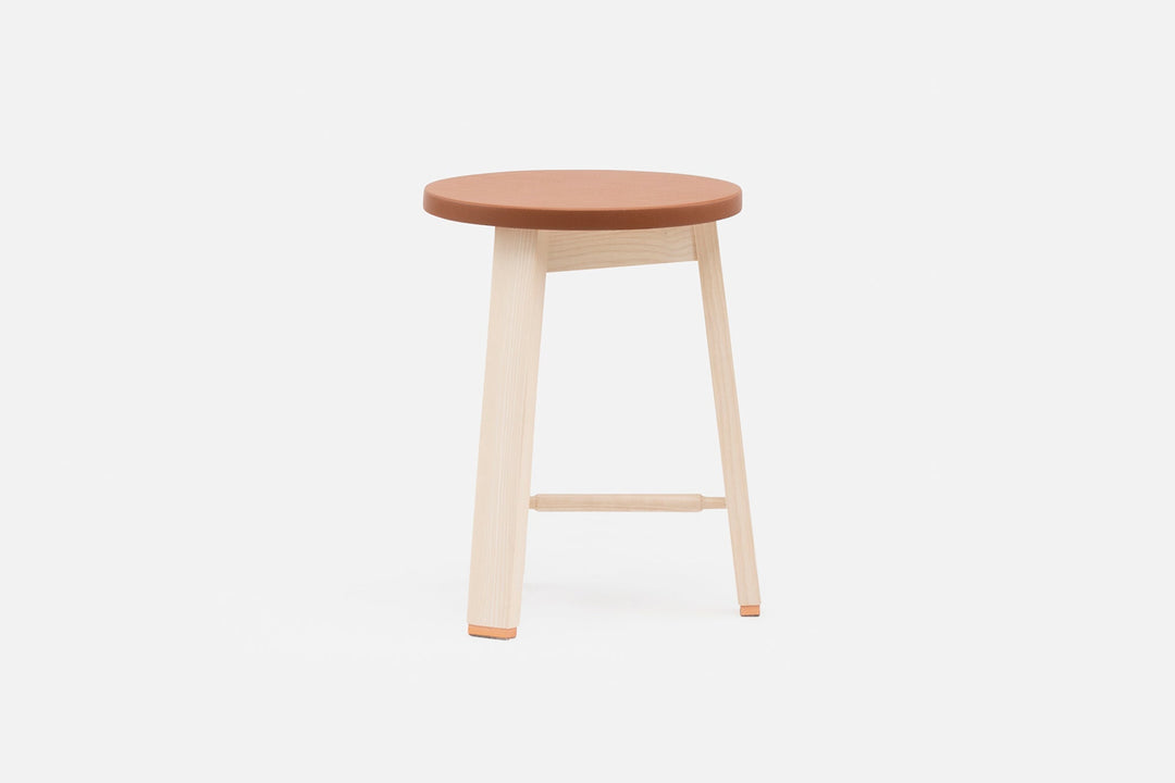 WHITE OILED ASH & BROWN NATURAL GRAIN LEATHER