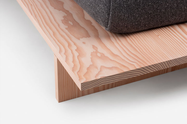 WHITE OILED DOUGLAS FIR (MODEL: S + EU KING MATTRESS)