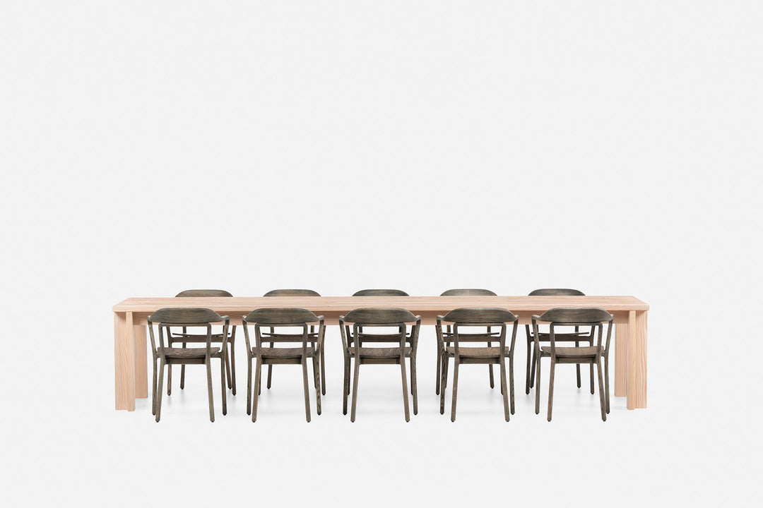 WHITE OILED DOUGLAS FIR (+ DUET CHAIR IN BLACK OILED ASH)