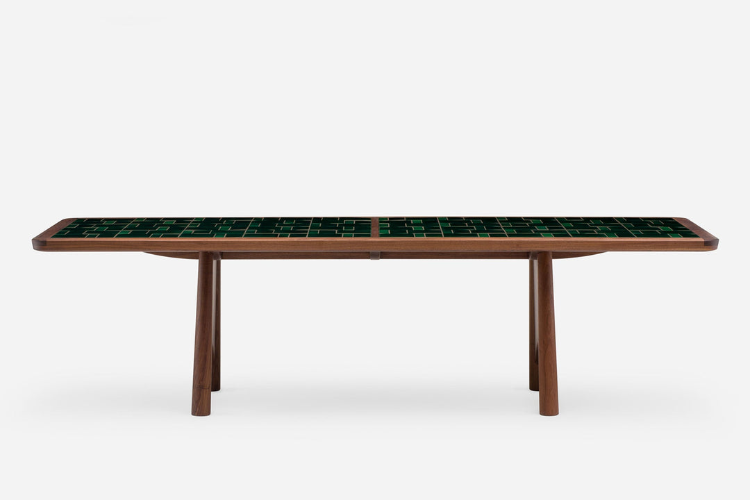 DANISH OILED WALNUT & GREEN TILE (MODEL: M)