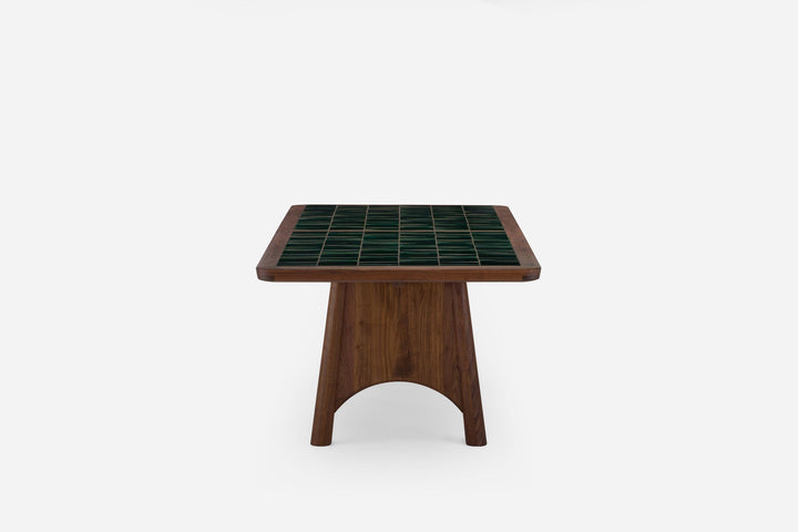 DANISH OILED WALNUT & GREEN TILE (MODEL: M)