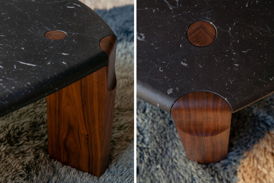 TWENTY-FIVE COFFEE TABLE WITH MARBLE TOP