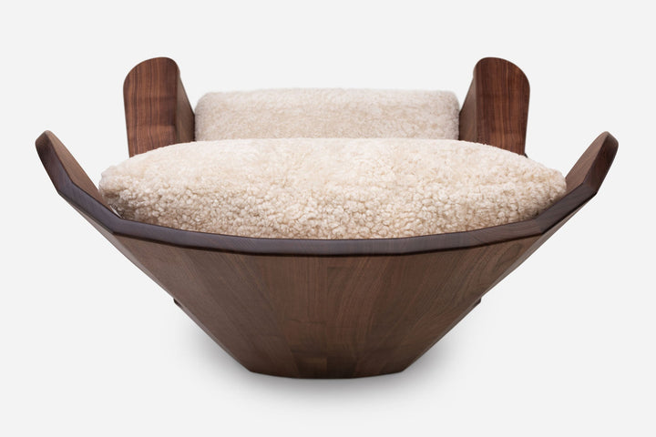 DANISH OILED WALNUT & MOHAWI SHEEPSKIN