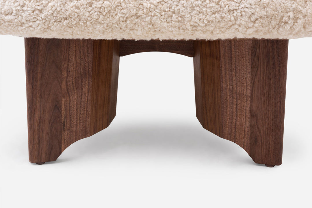 DANISH OILED WALNUT & MOHAWI SHEEPSKIN