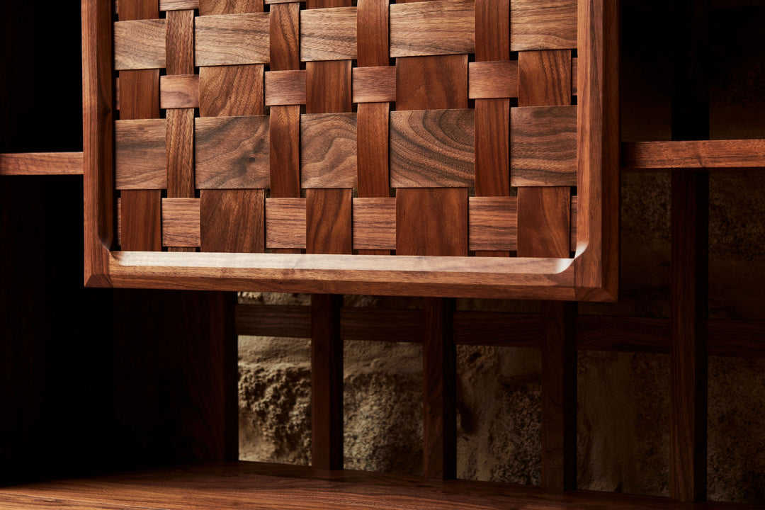 DANISH OILED WALNUT & GREY CERAMIC (MODEL: MF)