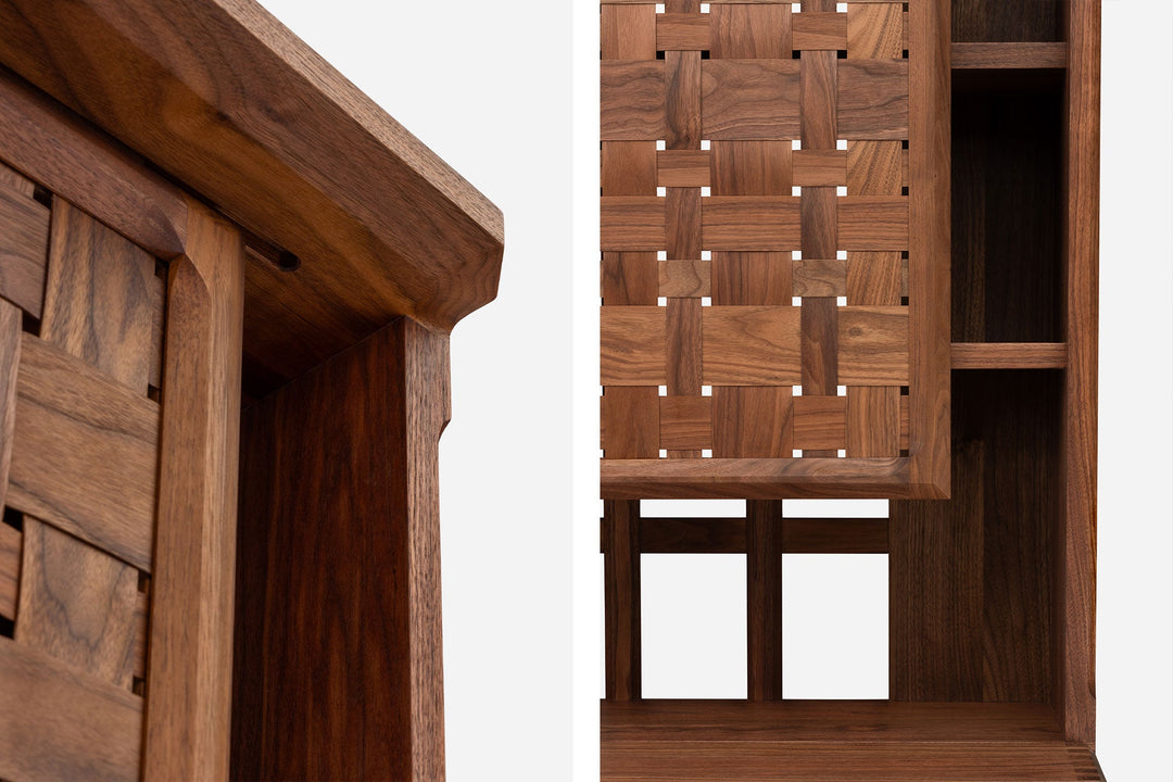 DANISH OILED WALNUT & GREY CERAMIC (MODEL: MF)