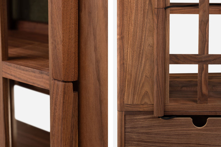 DANISH OILED WALNUT & GREY CERAMIC (MODEL: LF)