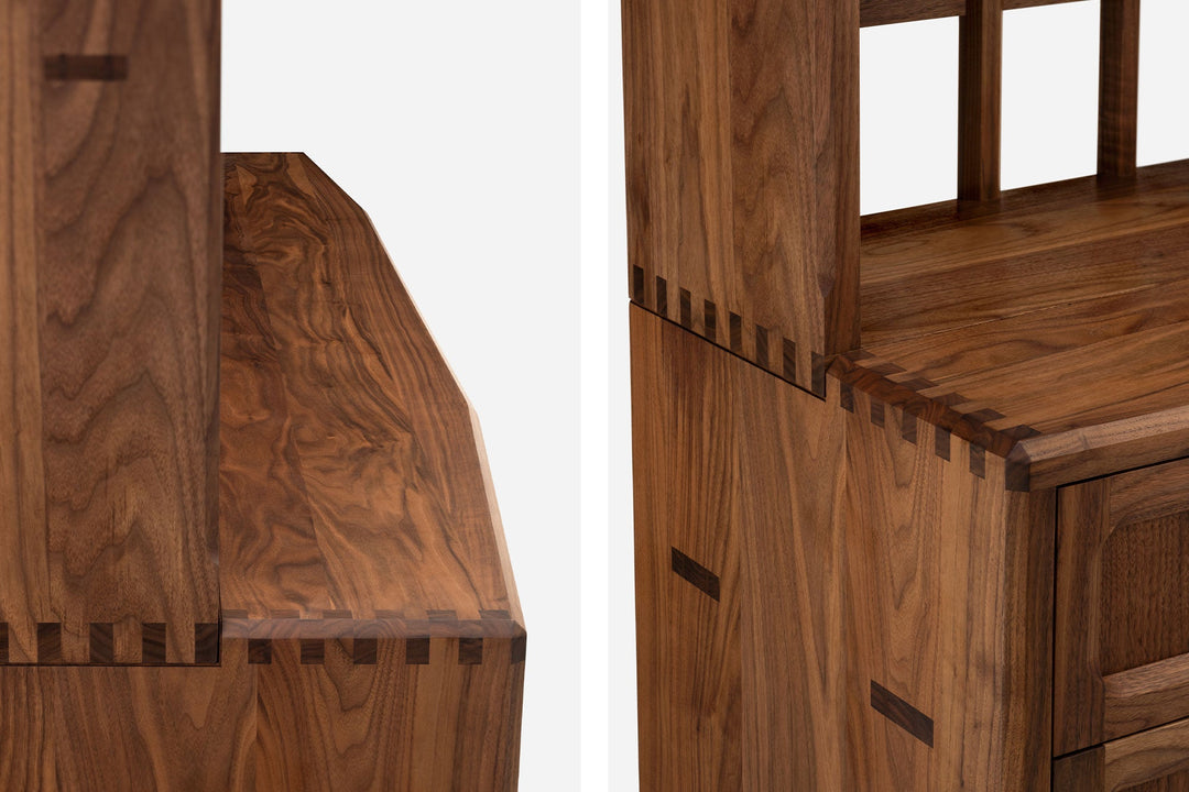 DANISH OILED WALNUT & GREY CERAMIC (MODEL: LF)