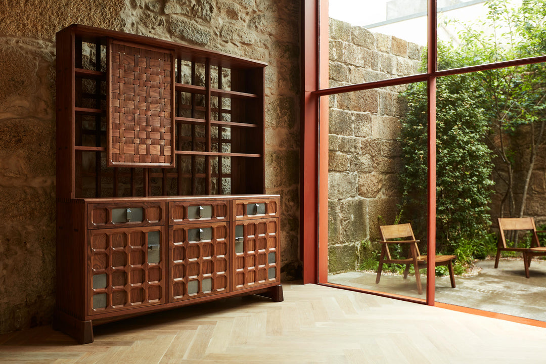 DANISH OILED WALNUT & GREY CERAMIC (MODEL: MF)