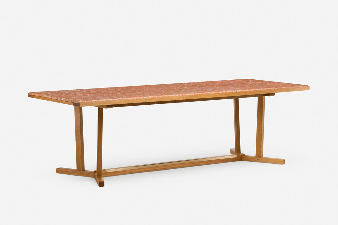 DANISH OILED OAK & ROSA NEGRAIS MARBLE