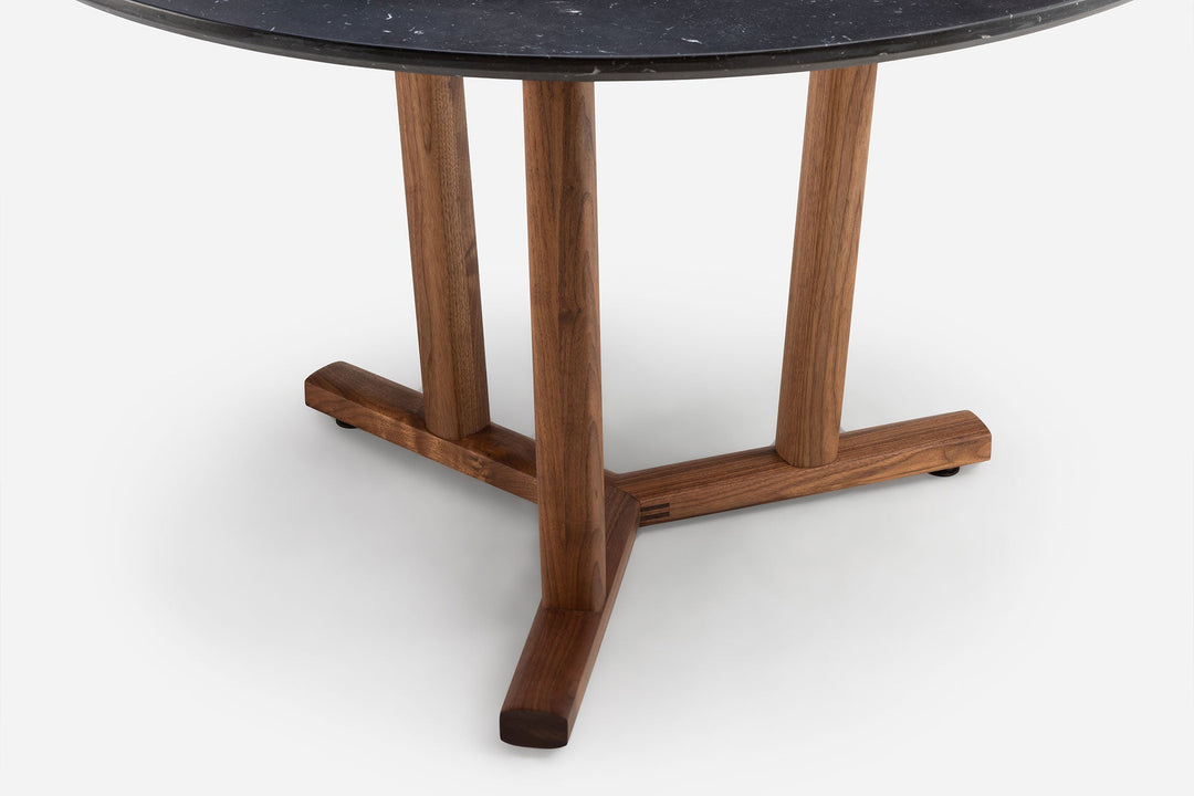 DANISH OILED WALNUT & BLACK MARQUINA MARBLE