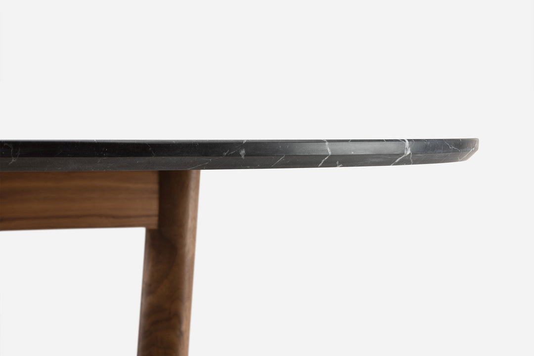 DANISH OILED WALNUT & BLACK MARQUINA MARBLE