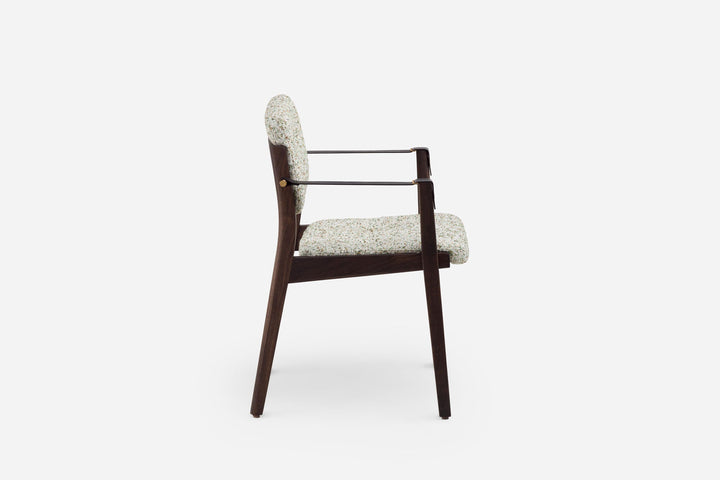 BLACK OILED WALNUT & ATOM 124 & BLACK LEATHER STRAPS