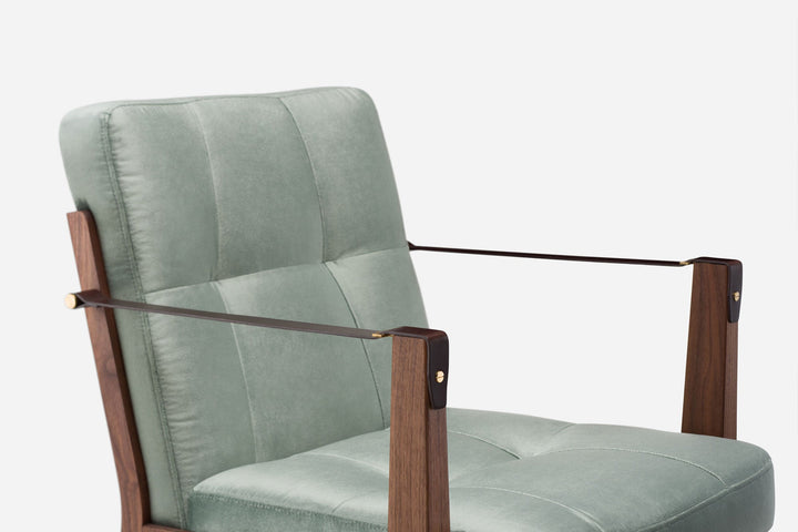 DANISH OILED WALNUT & AVALON 2 035 & BROWN LEATHER STRAPS