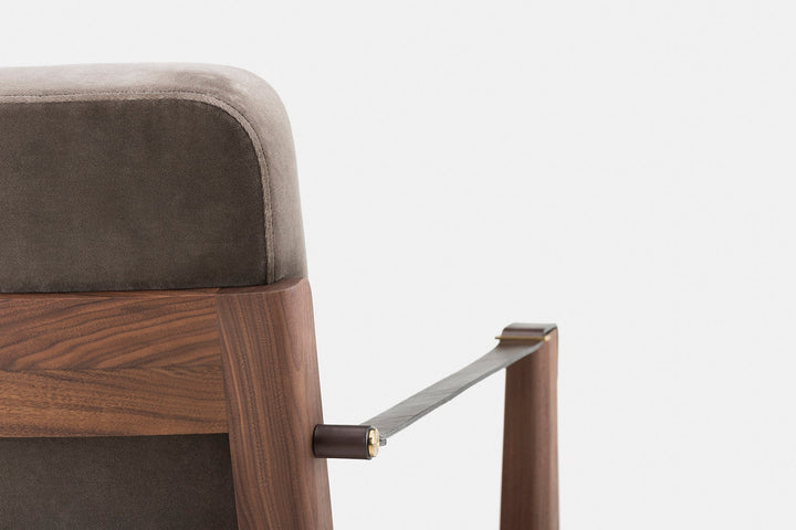 DANISH OILED WALNUT & HARALD 2 242 & BROWN LEATHER STRAPS