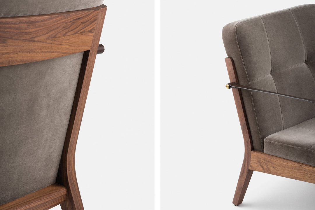 DANISH OILED WALNUT & HARALD 2 242 & BROWN LEATHER STRAPS