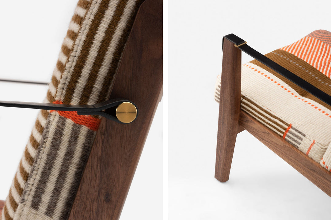 DANISH OILED WALNUT & MANTA ESPINHADA & BLACK LEATHER STRAPS