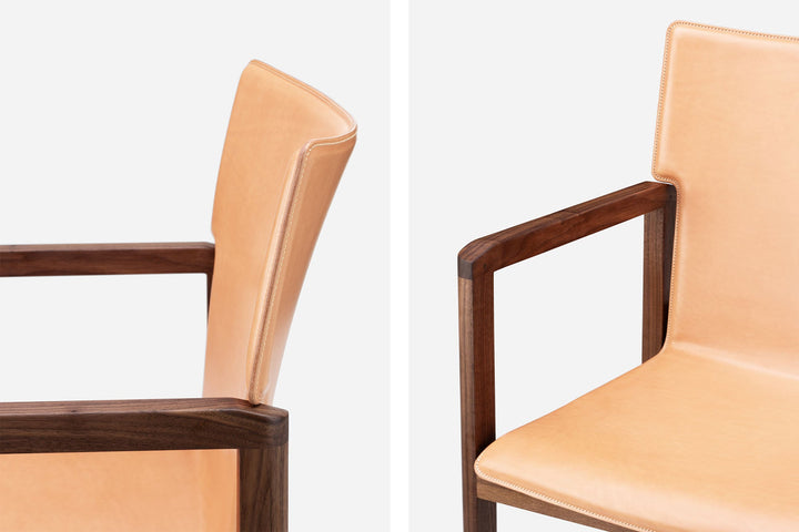 DANISH OILED WALNUT & NATURAL LEATHER