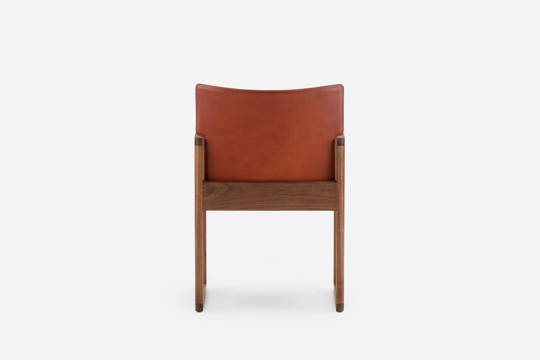 DANISH OILED WALNUT & DARK TAN LEATHER